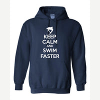 Swim Faster — Hoodie / Navy