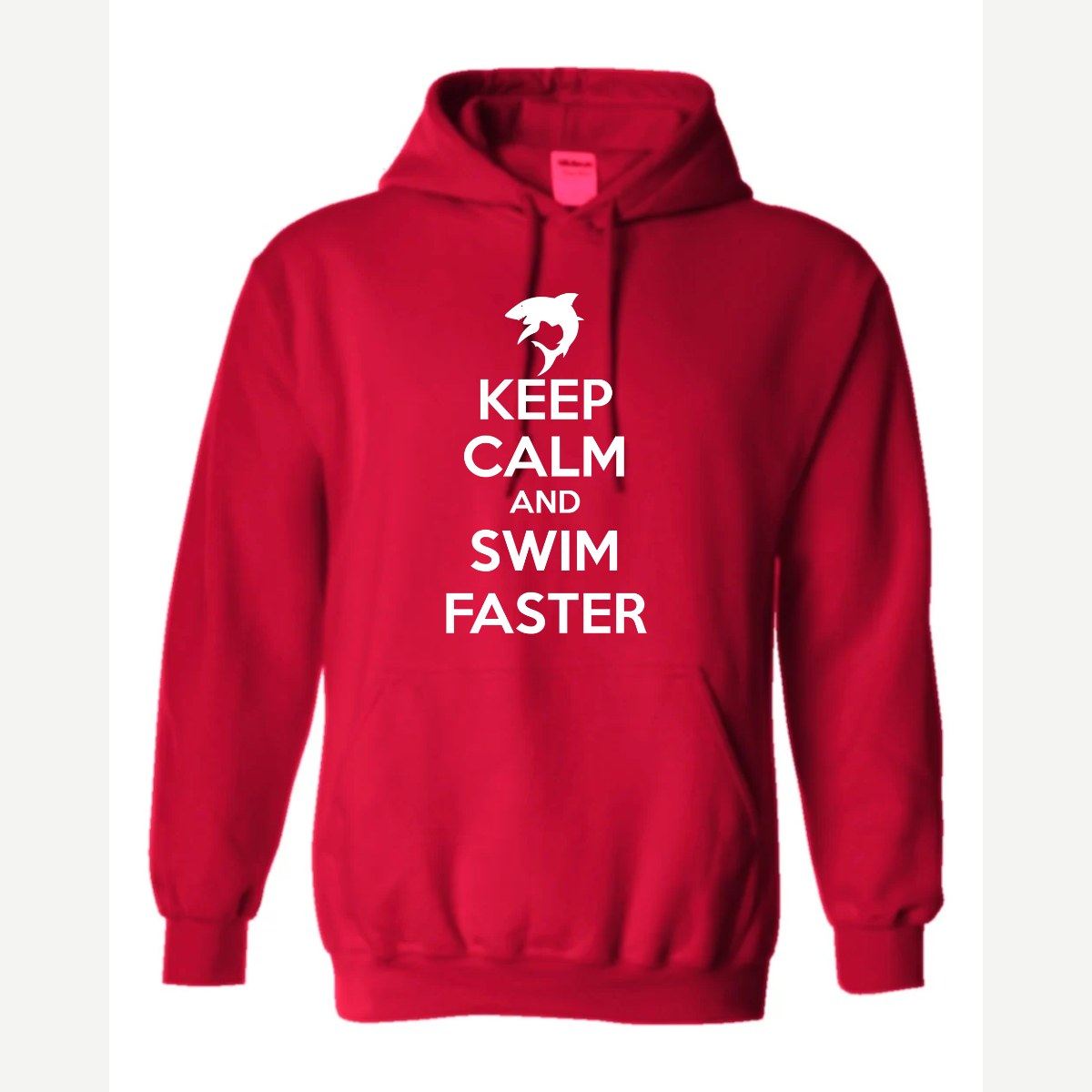 Swim Faster — Hoodie / Red