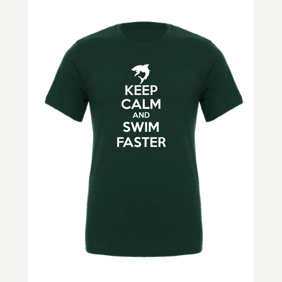 Swim Faster — Premium Tee / Forest