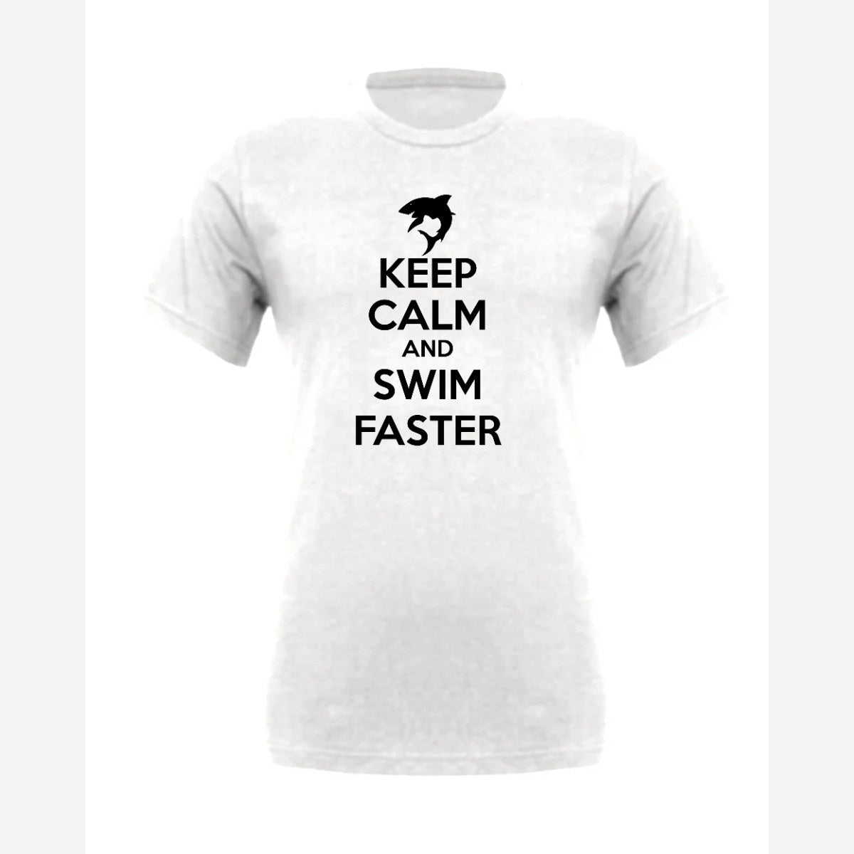 Swim Faster — Premium Tee / White