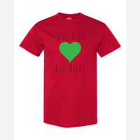 Swipe Right All Night — Classic Tee / Red