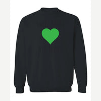 Swipe Right All Night — Crewneck Sweatshirt / Black