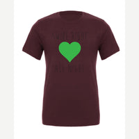 Swipe Right All Night — Premium Tee / Maroon