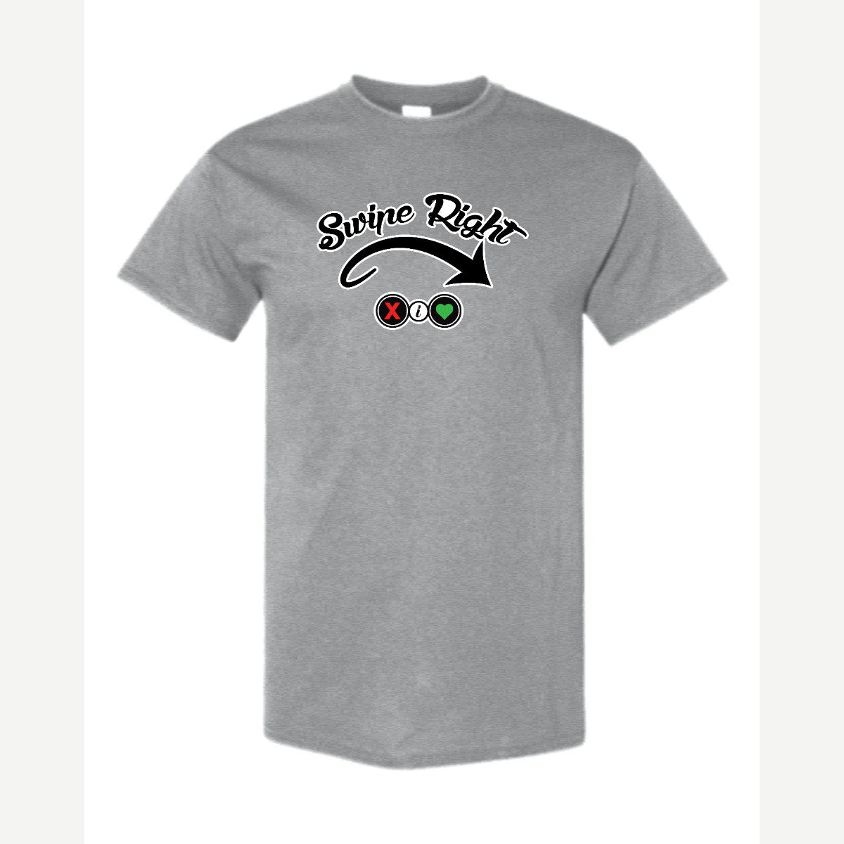 Swipe Right — Classic Tee / Sport Grey