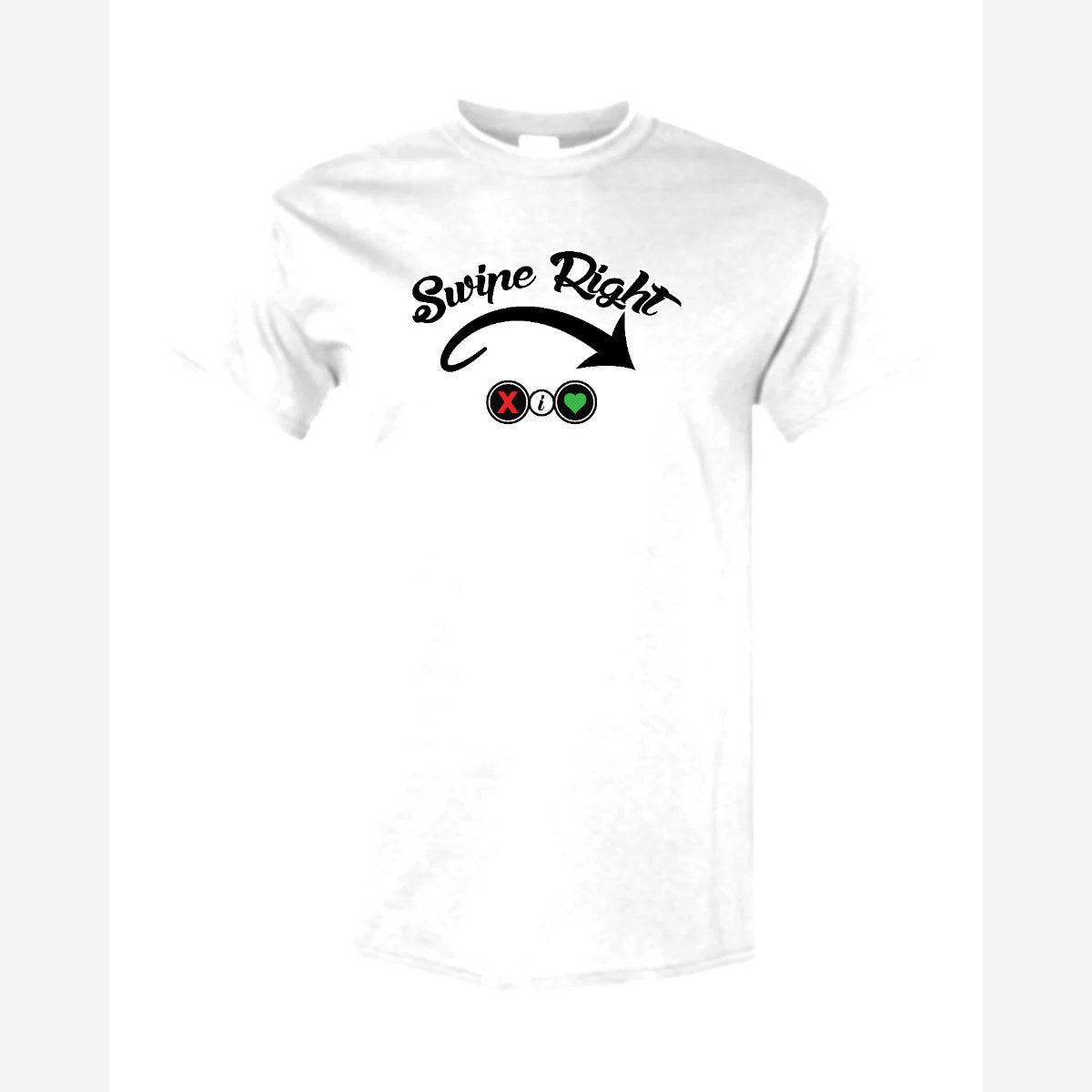 Swipe Right — Classic Tee / White