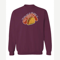 Taco Tuesday — Crewneck Sweatshirt / Maroon