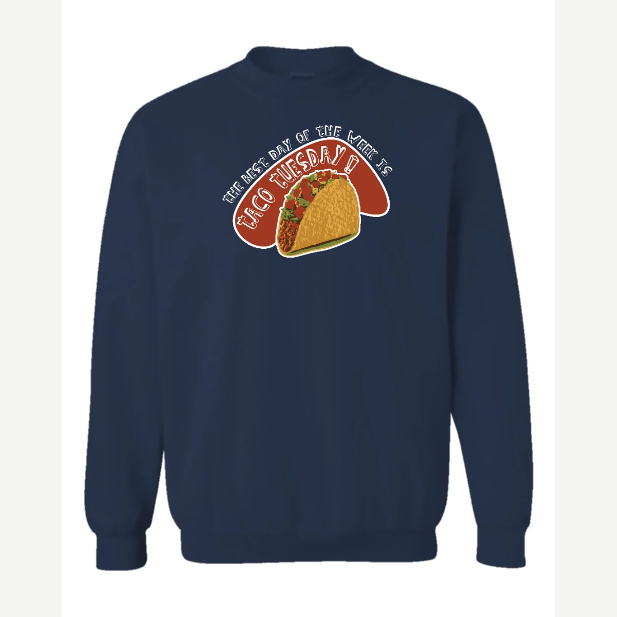 Taco Tuesday — Crewneck Sweatshirt / Navy