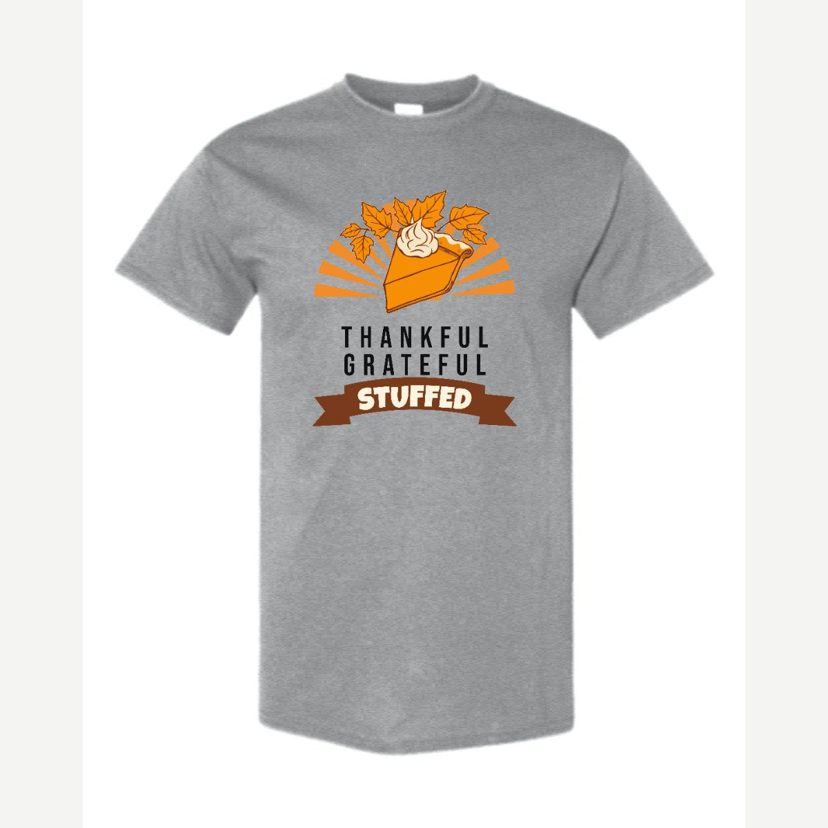 Thankful Grateful Stuffed — Classic Tee / Sport Grey