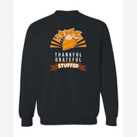 Thankful Grateful Stuffed — Crewneck Sweatshirt / Black