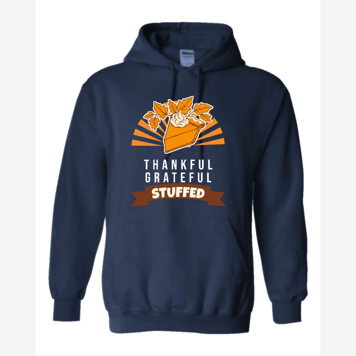 Thankful Grateful Stuffed — Hoodie / Navy
