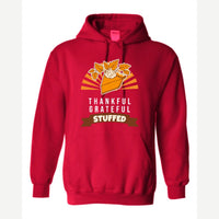 Thankful Grateful Stuffed — Hoodie / Red