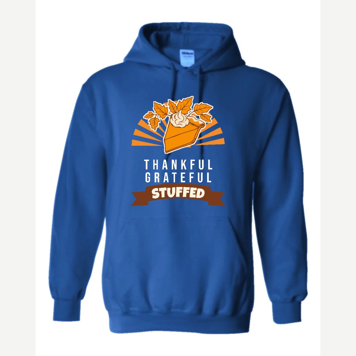 Thankful Grateful Stuffed — Hoodie / Royal