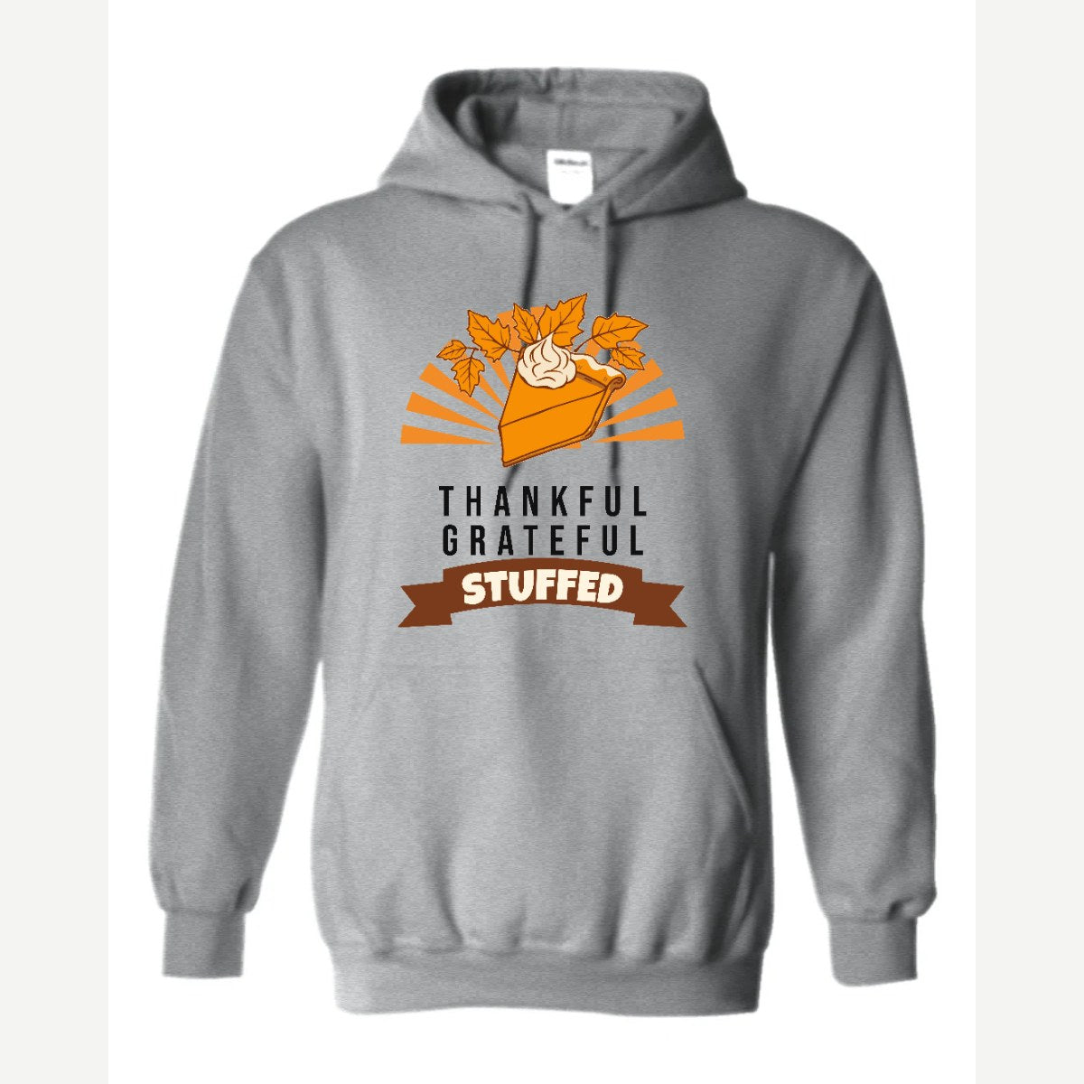 Thankful Grateful Stuffed — Hoodie / Sport Grey