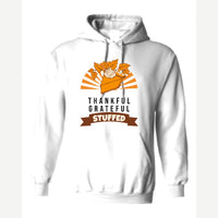 Thankful Grateful Stuffed — Hoodie / White