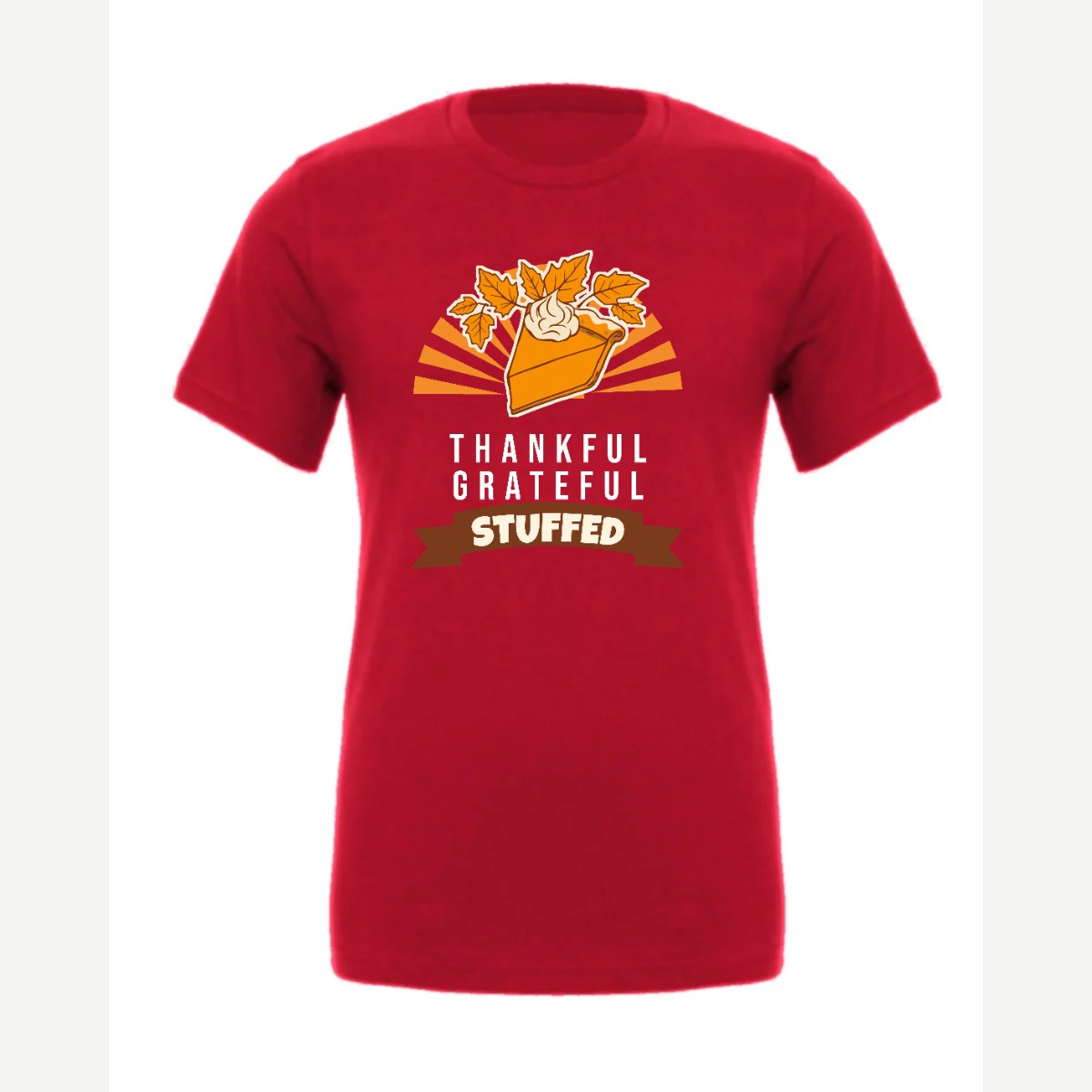 Thankful Grateful Stuffed — Premium Tee / Red