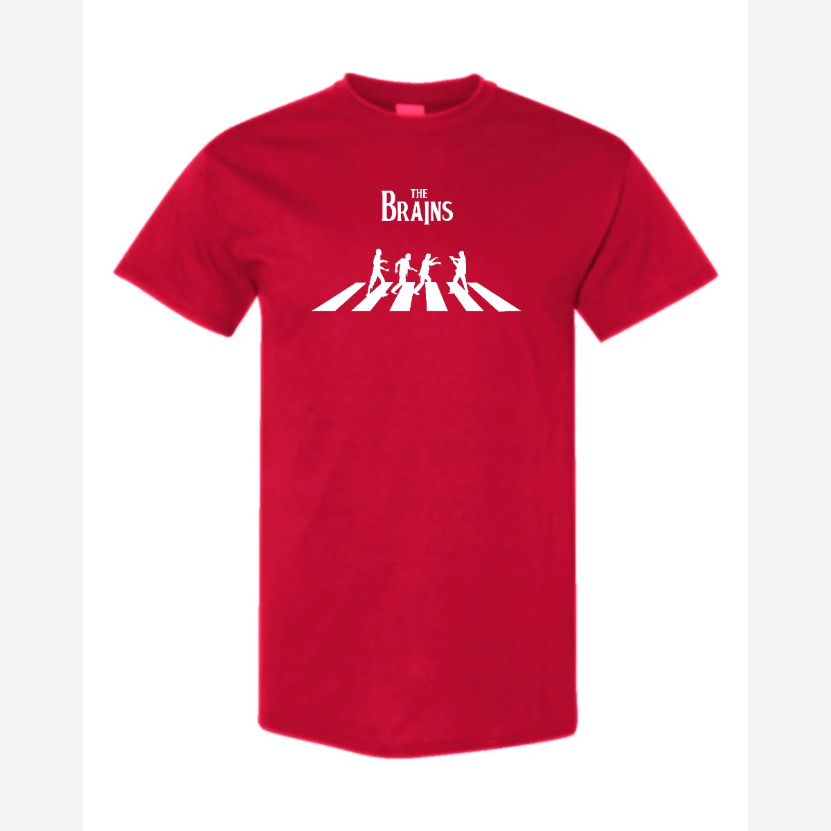 The Brains (Zombie Crosswalk) — Classic Tee / Red