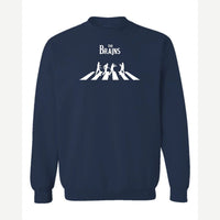 The Brains (Zombie Crosswalk) — Crewneck Sweatshirt / Navy