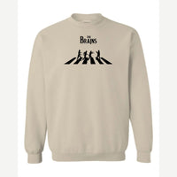 The Brains (Zombie Crosswalk) — Crewneck Sweatshirt / Sand