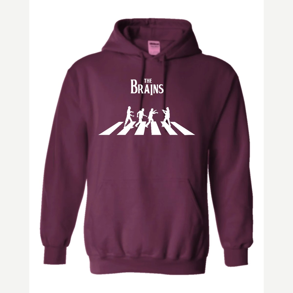 The Brains (Zombie Crosswalk) — Hoodie / Maroon