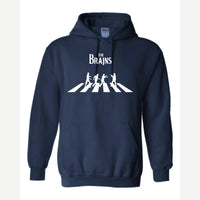 The Brains (Zombie Crosswalk) — Hoodie / Navy