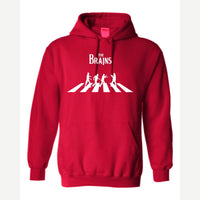 The Brains (Zombie Crosswalk) — Hoodie / Red