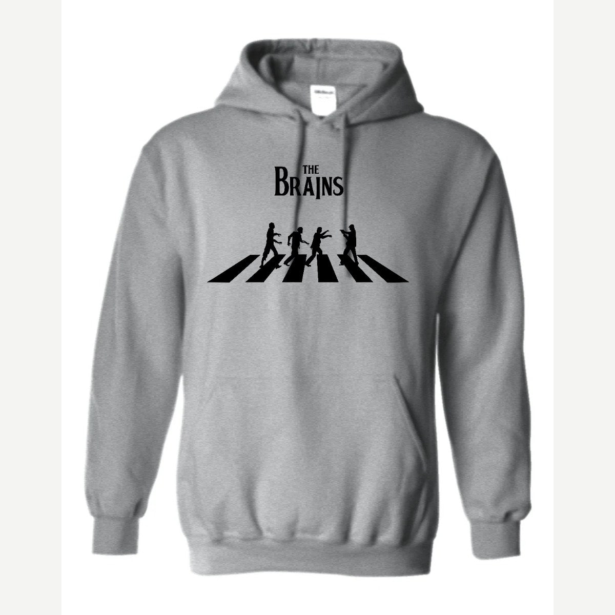 The Brains (Zombie Crosswalk) — Hoodie / Sport Grey
