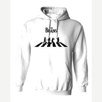 The Brains (Zombie Crosswalk) — Hoodie / White