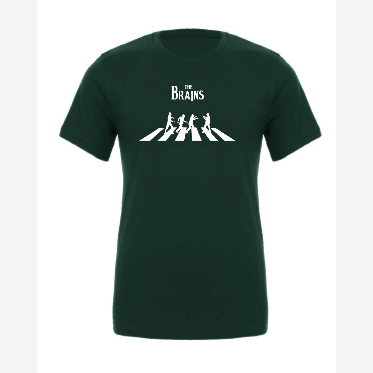 The Brains (Zombie Crosswalk) — Premium Tee / Forest