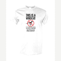 This Is a Velociraptor-Free Workplace — Classic Tee / White