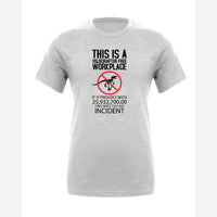This Is a Velociraptor-Free Workplace — Premium Tee / Athletic Heather