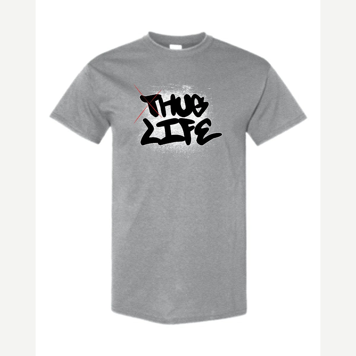Thug Life → Hug Life — Classic Tee / Sport Grey