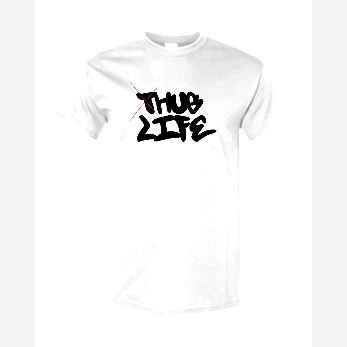 Thug Life → Hug Life — Classic Tee / White