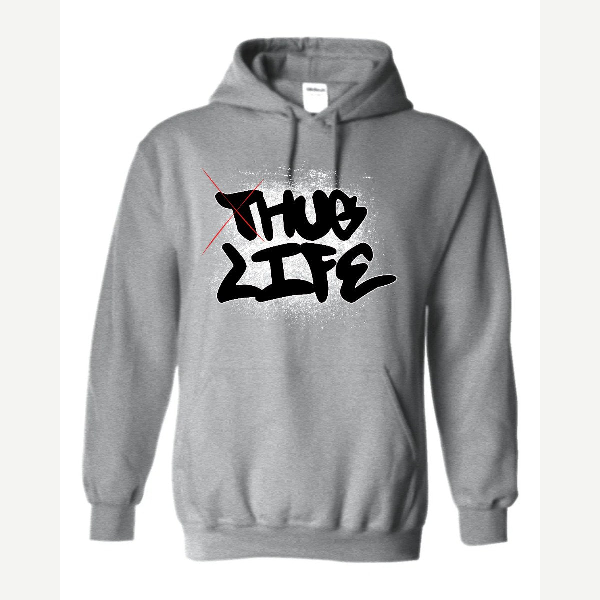 Thug Life → Hug Life — Hoodie / Sport Grey