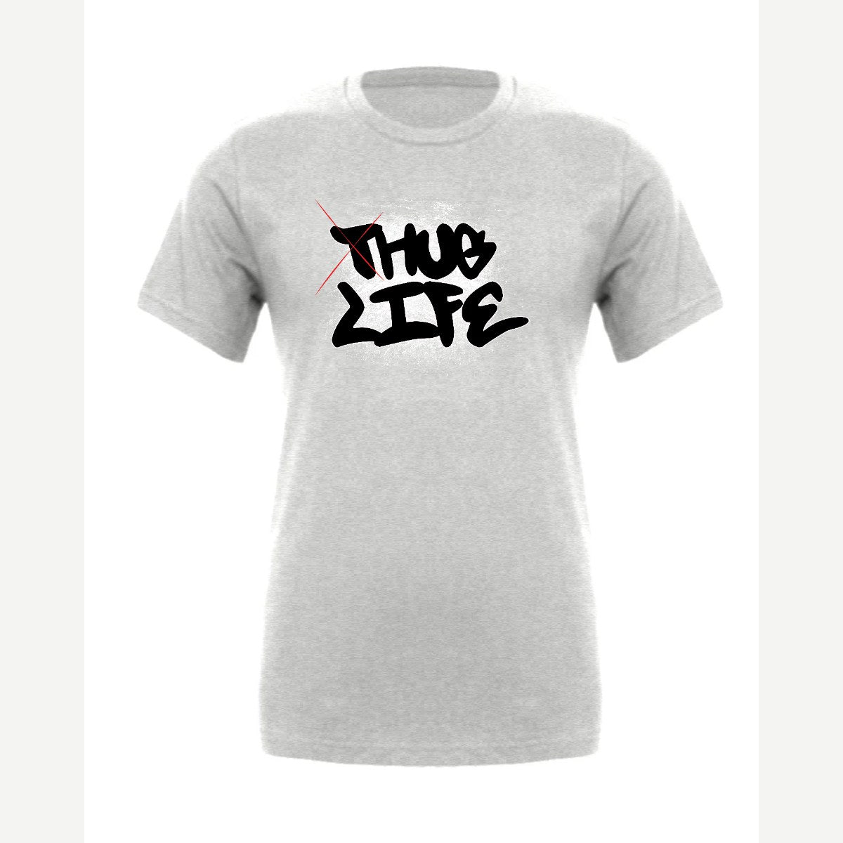 Thug Life → Hug Life — Premium Tee / Athletic Heather