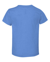 Toddler Custom T-Shirt (Bella+Canvas 3001T) - Heather Columbia Blue (back)
