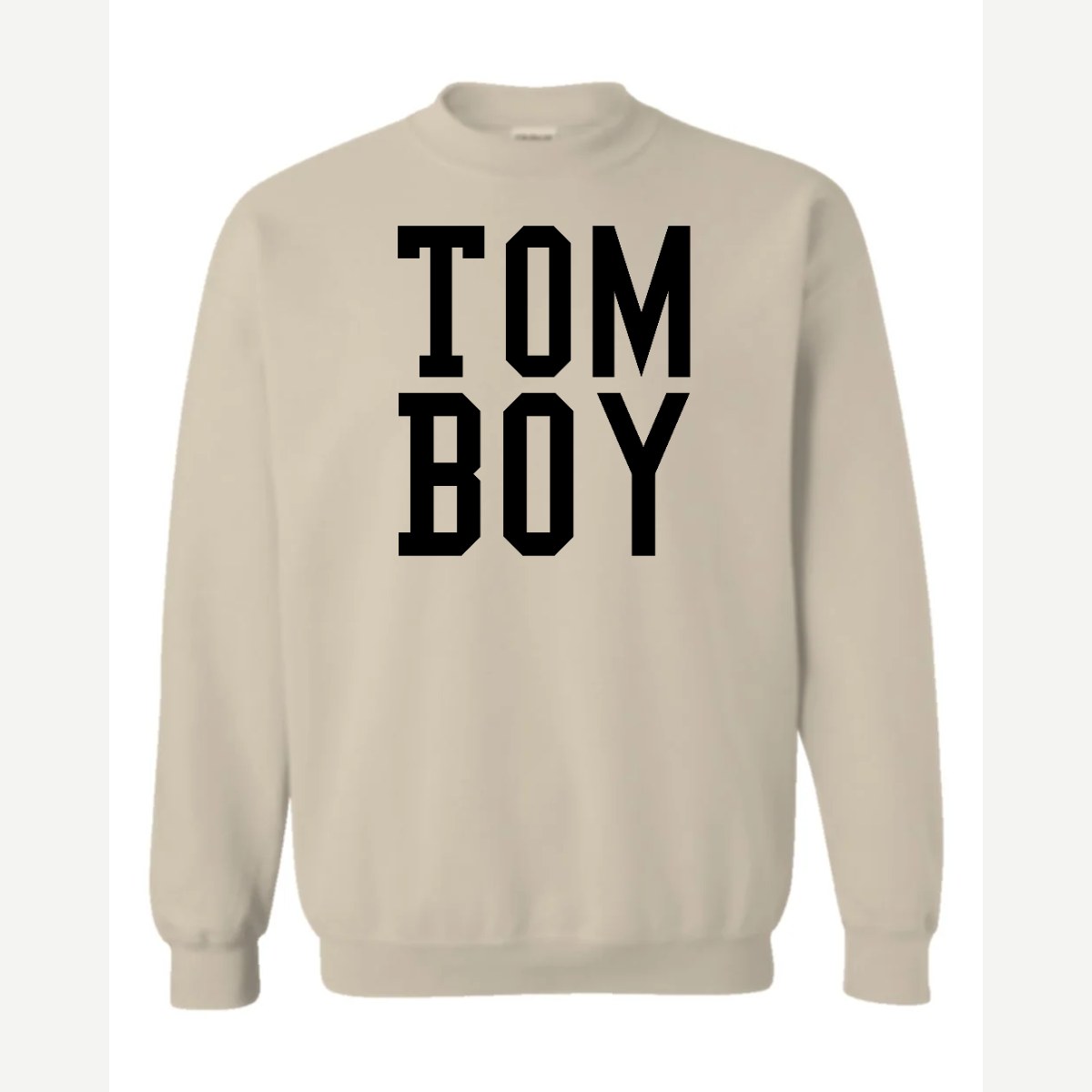 Tom Boy — Crewneck Sweatshirt / Sand
