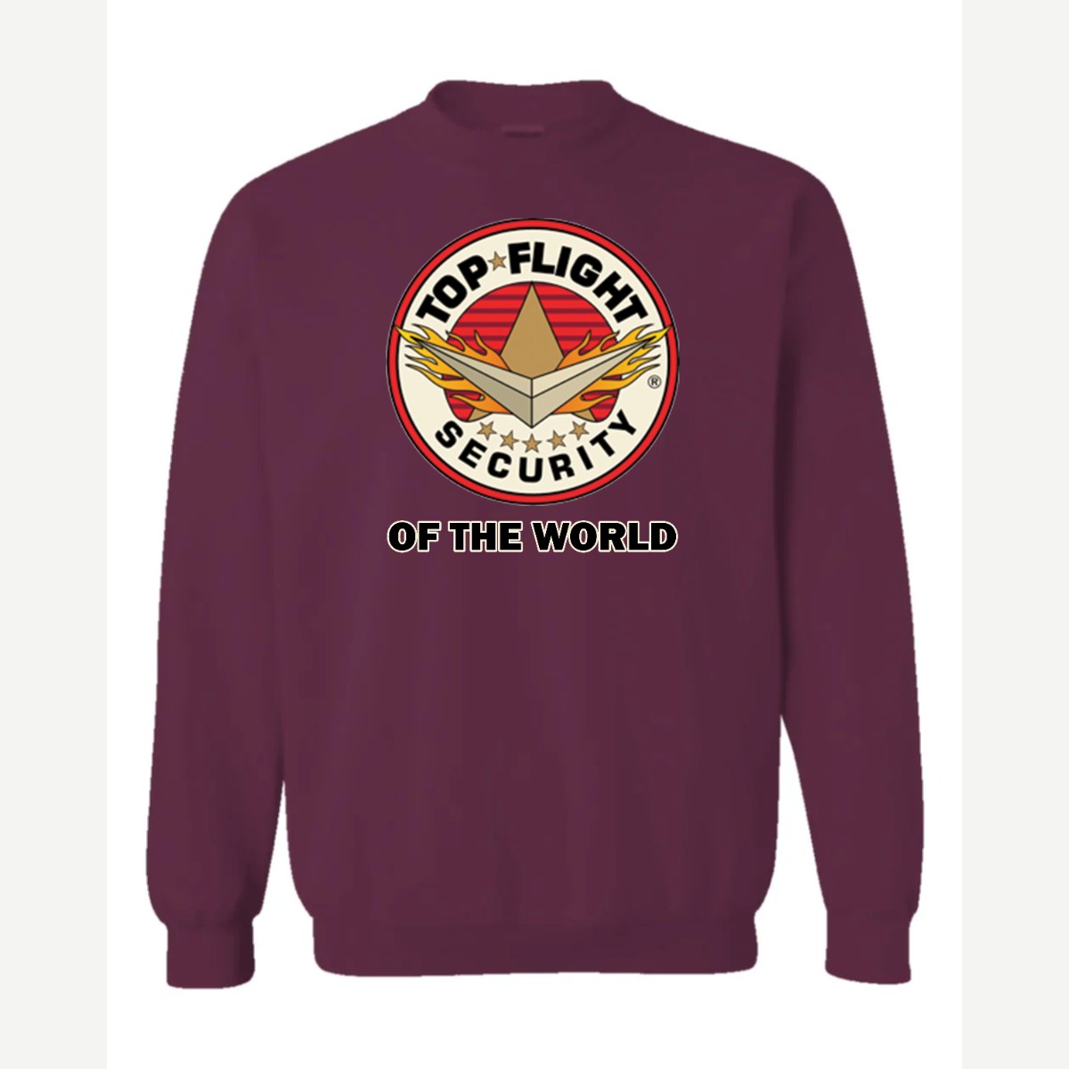 Top-Flight Security of the World — Crewneck Sweatshirt / Maroon