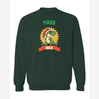 Tree Rex — Crewneck Sweatshirt / Forest Green