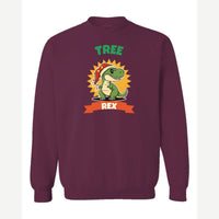 Tree Rex — Crewneck Sweatshirt / Maroon
