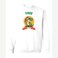Tree Rex — Crewneck Sweatshirt / White