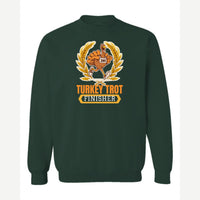 Turkey Trot Finisher — Crewneck Sweatshirt / Forest Green