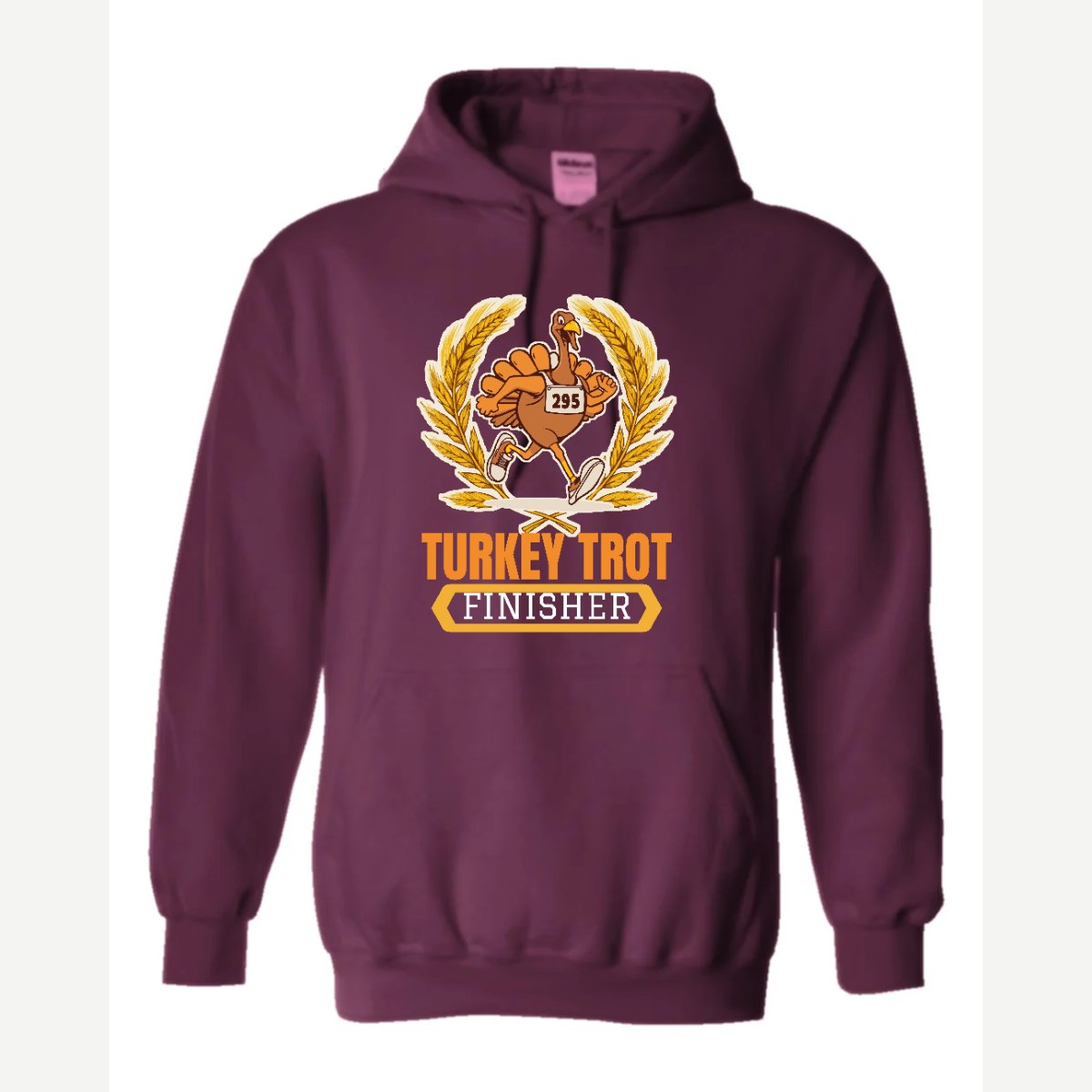 Turkey Trot Finisher — Hoodie / Maroon