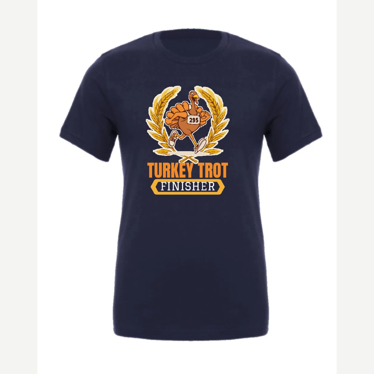 Turkey Trot Finisher — Premium Tee / Navy