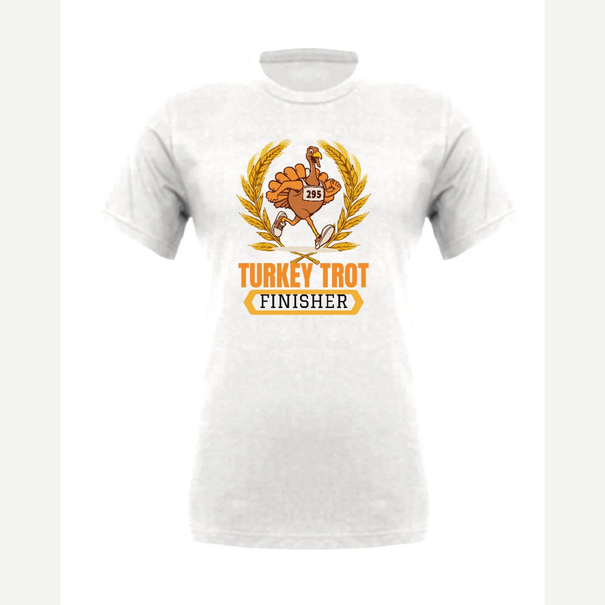 Turkey Trot Finisher — Premium Tee / White