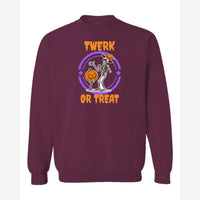 Twerk or Treat — Crewneck Sweatshirt / Maroon