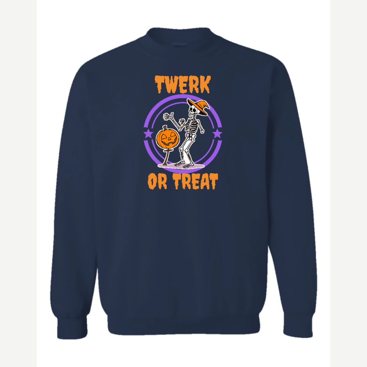 Twerk or Treat — Crewneck Sweatshirt / Navy