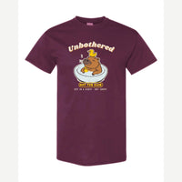 Unbothered Capybara Hot Tub Club — Classic Tee / Maroon