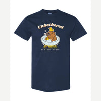 Unbothered Capybara Hot Tub Club — Classic Tee / Navy