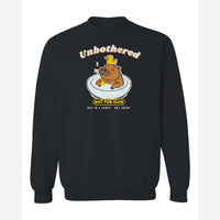 Unbothered Capybara Hot Tub Club — Crewneck Sweatshirt / Black