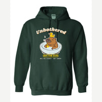 Unbothered Capybara Hot Tub Club — Hoodie / Forest Green